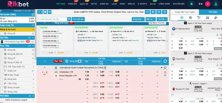 Trải Nghiệm Cá Cược Thể Thao IM Sports RikBet Với Tỷ Lệ Thắng Vượt Trội