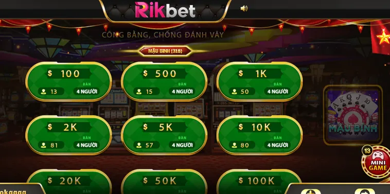 Hướng Dẫn Chi Tiết Cách Chơi Mậu Binh Tại RikBet Đẳng Cấp Nhất Năm 2026