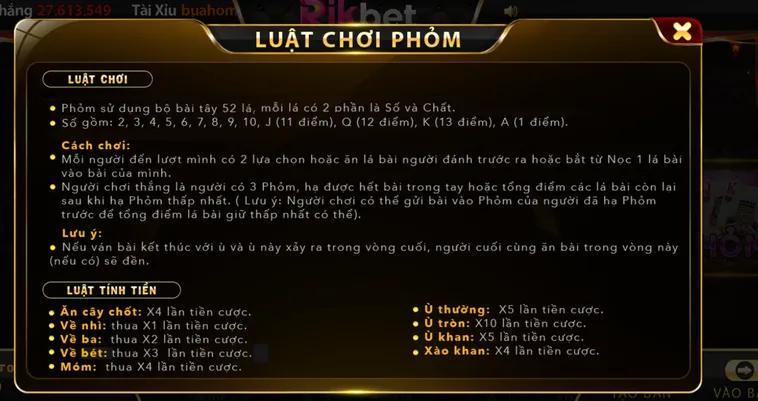 Chinh Phục Phỏm Tại RikBet Với Kho Báu Tiền Tỷ Trong Tầm Tay