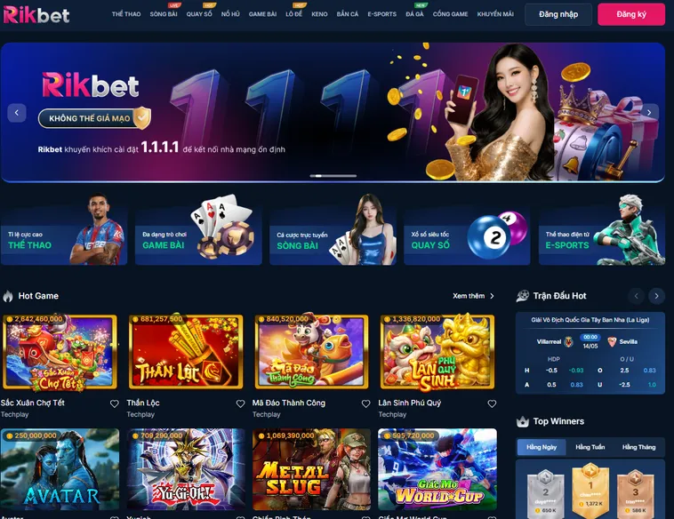 Cổng Game RikBet - Kho Game Hấp Dẫn Và Đa Dạng Các Thể Loại Game Cho Cược Thủ Tha Hồ Đặt Cược